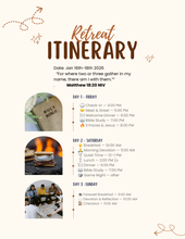 Load image into Gallery viewer, S’more of Jesus Cabin Retreat
